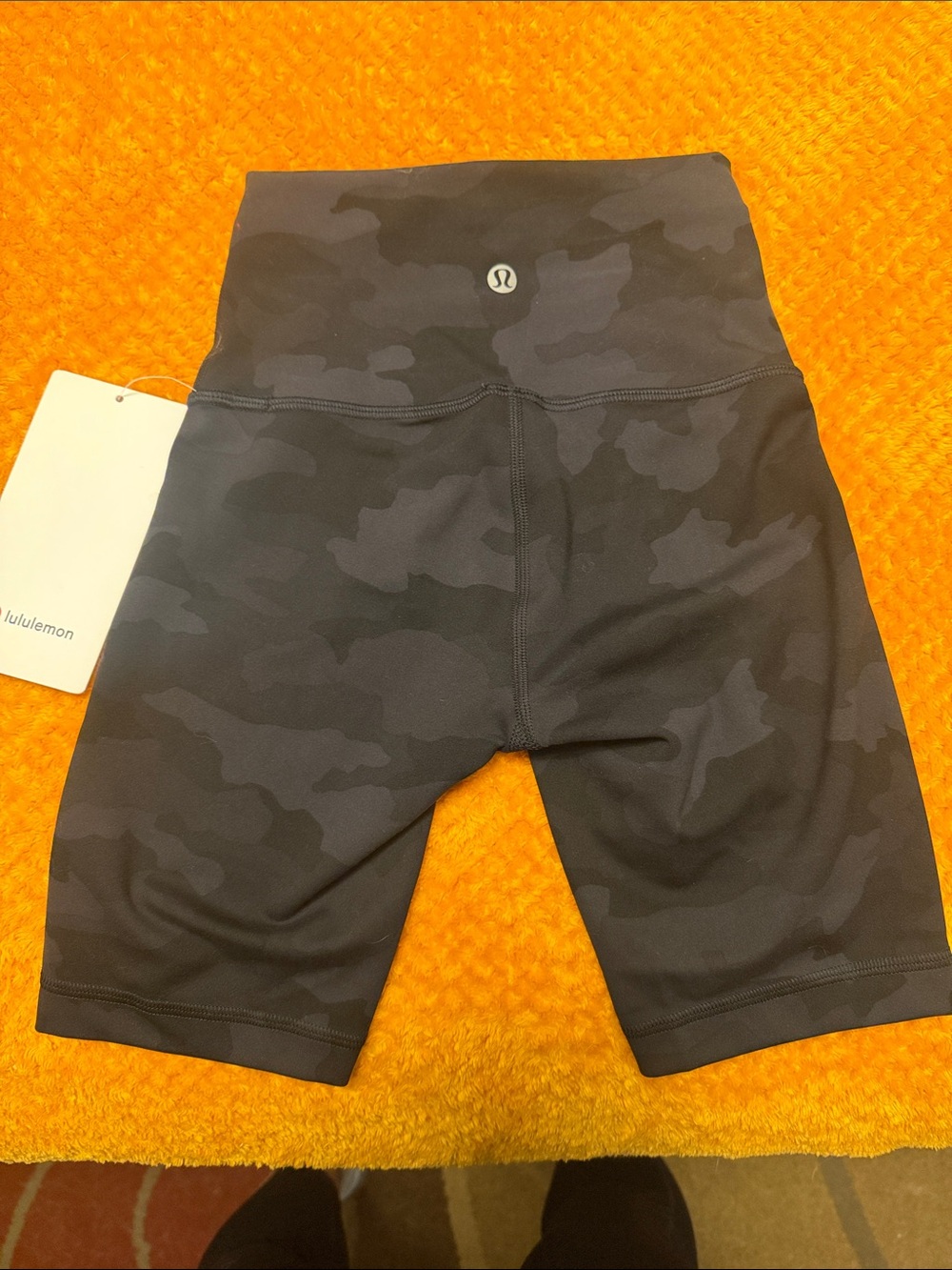 lululemon athletica High-Rise Camo Bike Shorts - Black